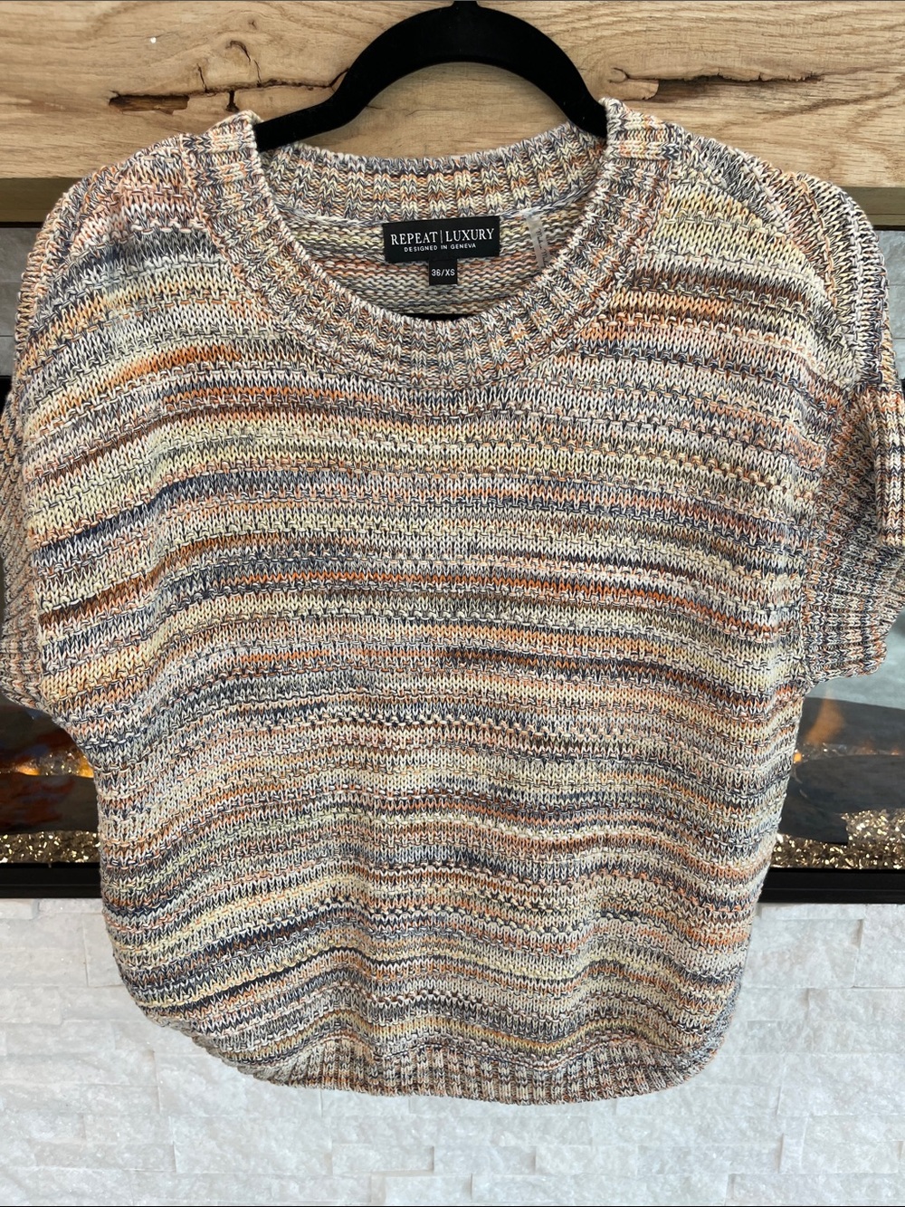 Repeat Brand Italian Cotton Textured Sweater ITALIAN COTTON DREAM - Picture 2 of 5